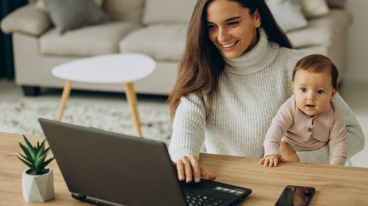 Tips for Working From with a baby